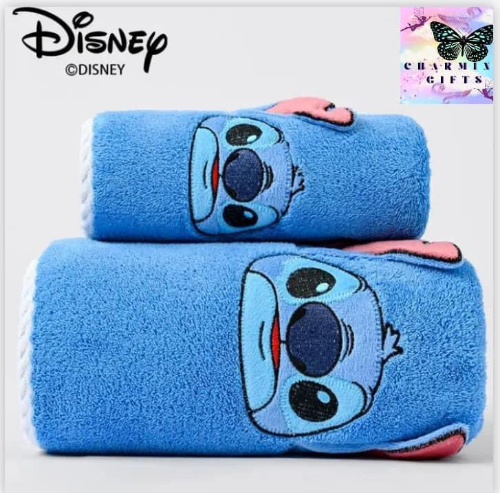 Disney Stitch Bathtowels And Towels Cute Cartoon Stitch Water Absorbing Bath Towel Coral Velvet Towel Creative Children Gifts