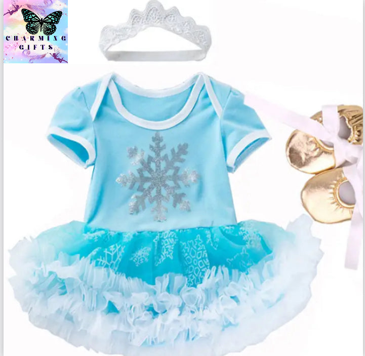 Frozen inspired 3 piece baby set