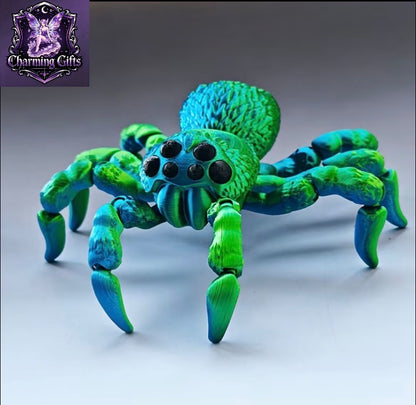🕷️ Shimmering 3D Articulated Spider — Collectible Toy & Gift