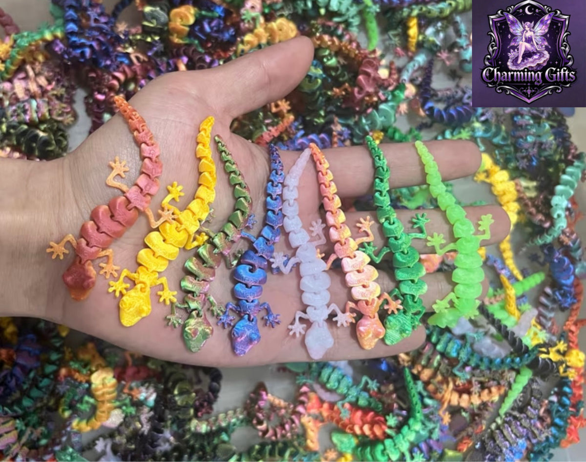 🦎✨ ARTICULATED RAINBOW LIZARD FIDGETS ✨🦎