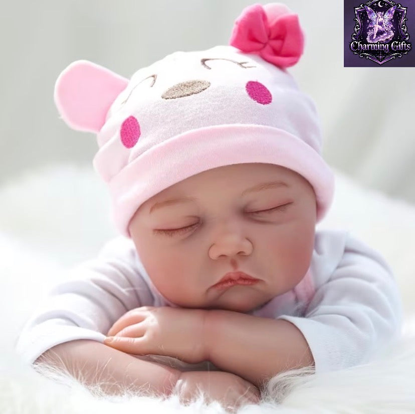 🍼 22" Lifelike Asleep Reborn Baby Doll — 55cm Realistic Newborn
