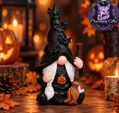 🎃 Halloween Witch Gnome — Spooky Sweet Festive Companion 🧹✨