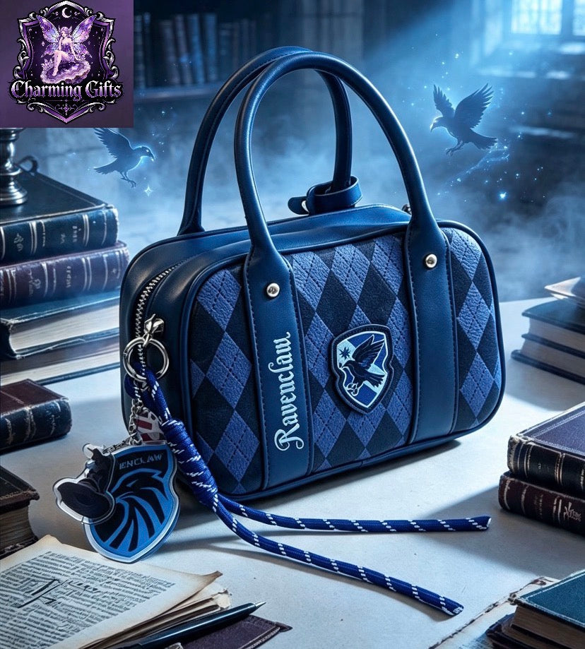 Harry Potter Women's Crossbody Tote Bag – Hogwarts Gryffindor & Slytherin House Shoulder Bag With Zipper,Hand Bag For Commute Outing Party Christmas Halloween Birthday Gift For Girls & White-Collar Workers, Halloween Bags Perfect For Fancy Party Matching