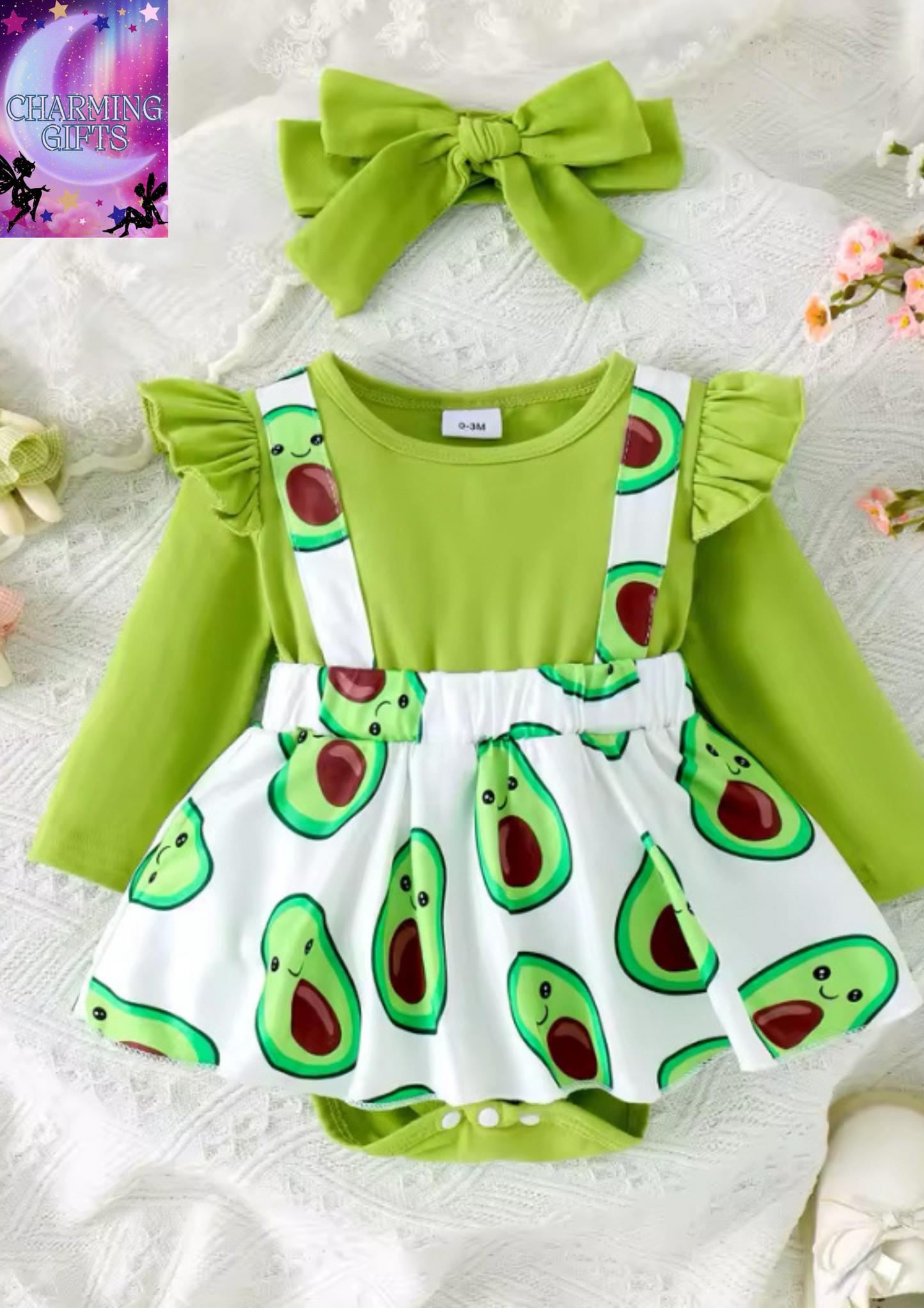 2PCS Autumn New Style For 0-1 Year Old Girls Comfortable Sweet And Cute Round Collar Multi-Color Printed Dress
