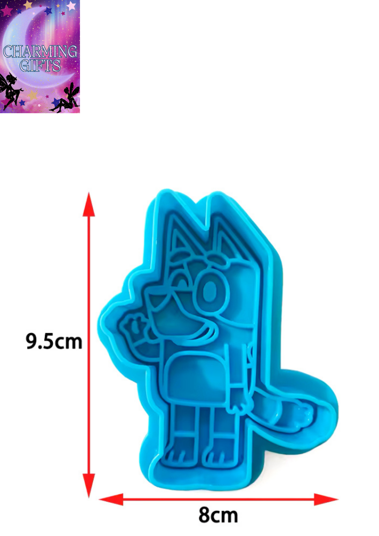 Bluey Bingo Cartoon Cute Little Creative Cake Mold BlueyHigh-Quality Plastic Biscuit Cookie Mold Shaping Gift Kid Birthday Gifts