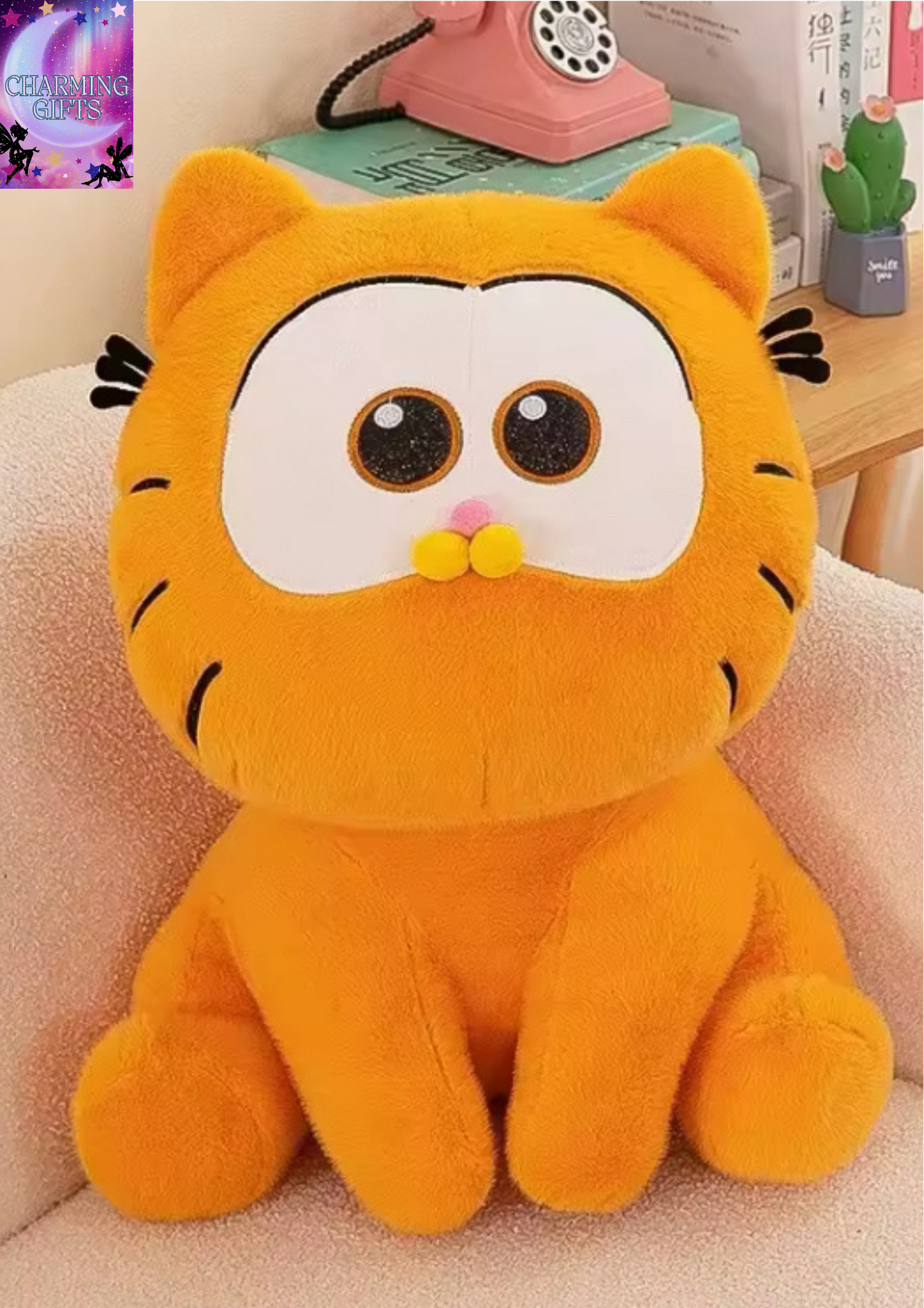 25Cm Cartoon Anime Garfield Plsuh Toy Down Cottn Filling Baby Appease and Accompany Doll Kawaii Room Decoration Children's Gifts