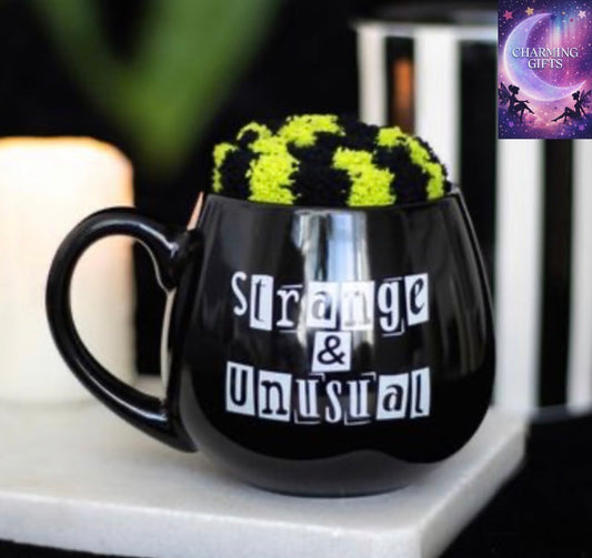 STRANGE & UNUSUAL MUG &Sock Set