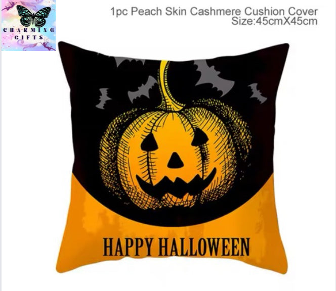 Halloween Decoration For Home Cartoon Pumpkin Bat Ghost Pillowcase Horror Halloween Party Supplies Accessories Haloween Ornament