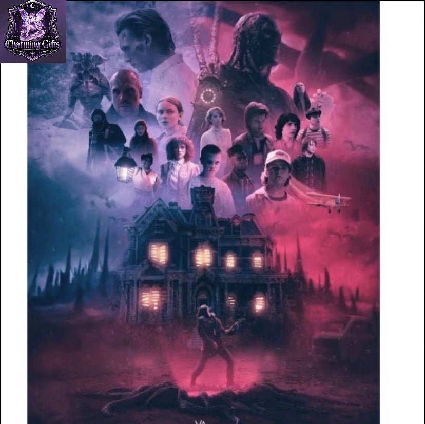 Stranger things creel house and Charcters 30x40cm  Diamond Art