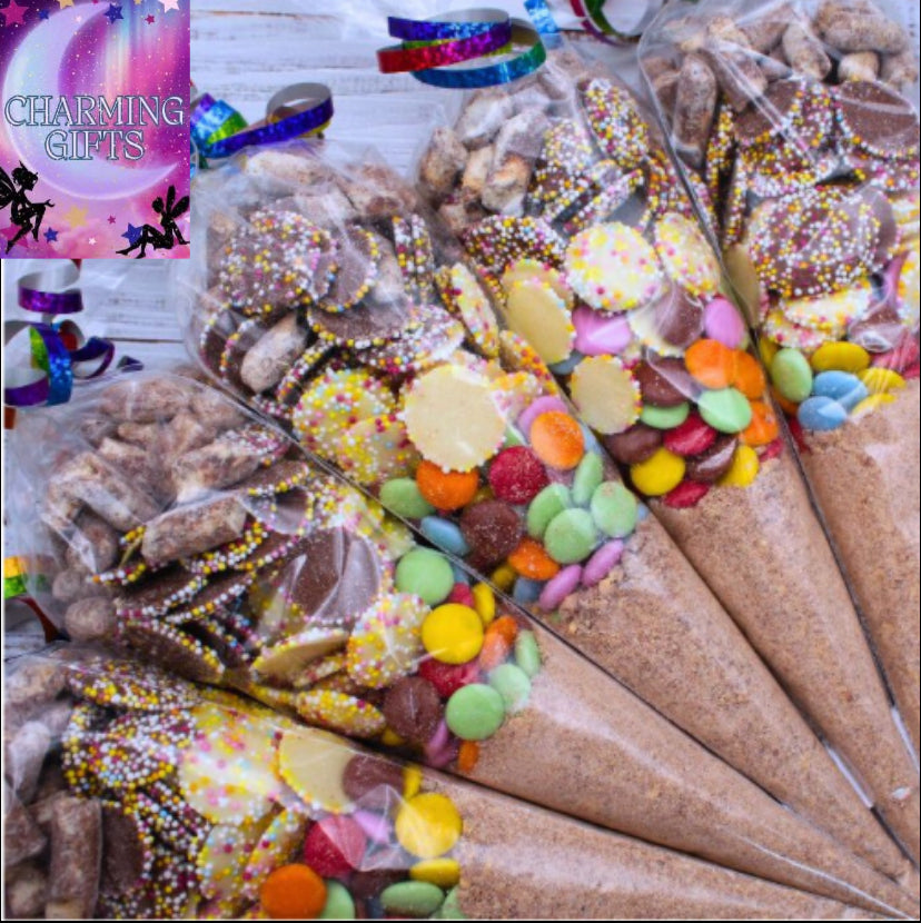 Prefilled Sweet Shop Made Chocolate Sweet Cone