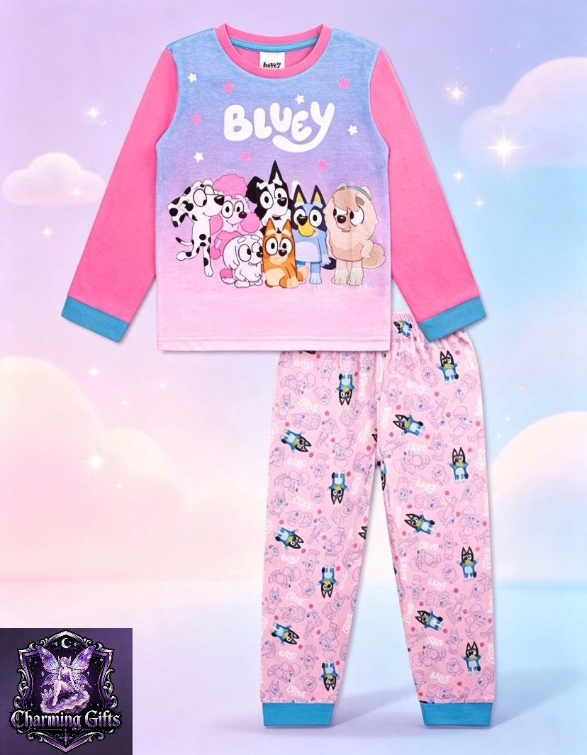 Bluey Girls Pyjamas Set – Soft Toddler Pjs Sleepwear Set – Official Bluey  Merchandise – Ages 2-3 to 7-8 Years