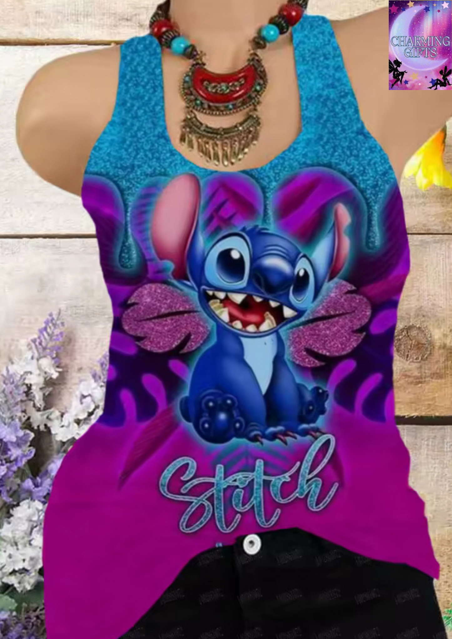 Summer Stitch 3D Print Tank Tops Women Fashion Streetwear Oversized O-Neck Vest Off Shoulder Sleeveless Woman Camisole