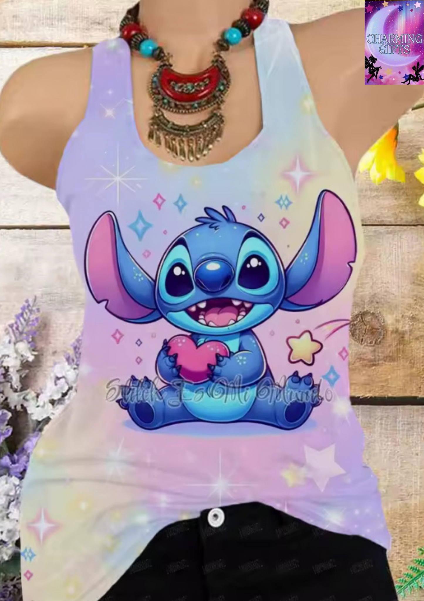 Summer Stitch 3D Print Tank Tops Women Fashion Streetwear Oversized O-Neck Vest Off Shoulder Sleeveless Woman Camisole