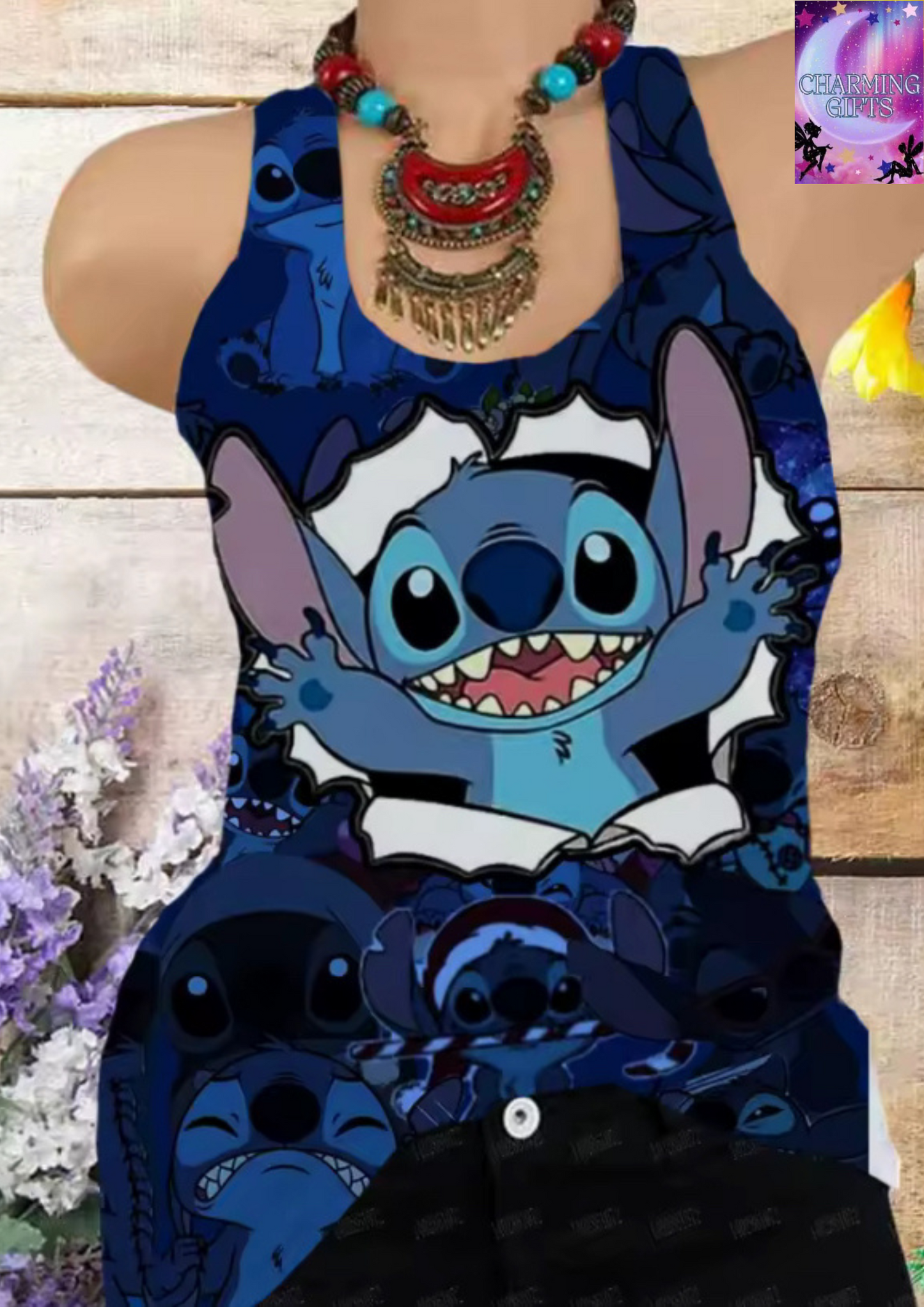 Summer Stitch 3D Print Tank Tops Women Fashion Streetwear Oversized O-Neck Vest Off Shoulder Sleeveless Woman Camisole