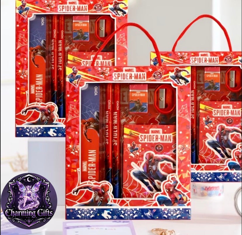 🕷️ Spider-Man 6-Piece Stationery Set — Ready for Action! 🕸️