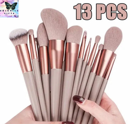 13Pcs Soft Fluffy Makeup Brushes Set for cosmetics Foundation Blush Powder Eyeshadow Kabuki Blending Makeup brush beauty tool