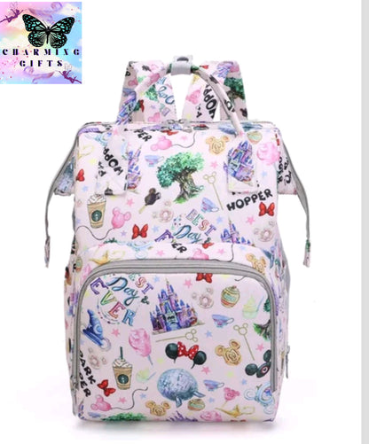 Disney Mummy Bag Large Capacity Maternity Backpack Fashion Stroller Bag Mummy Backpack Multifunctional Baby Diaper Bag