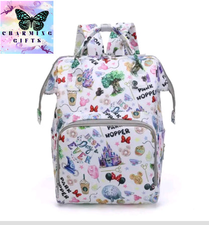 Disney Mummy Bag Large Capacity Maternity Backpack Fashion Stroller Bag Mummy Backpack Multifunctional Baby Diaper Bag