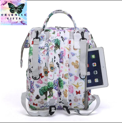 Disney Mummy Bag Large Capacity Maternity Backpack Fashion Stroller Bag Mummy Backpack Multifunctional Baby Diaper Bag