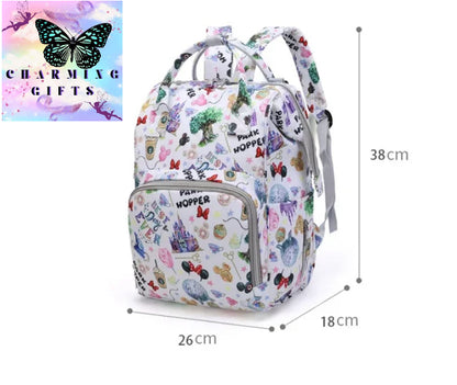 Disney Mummy Bag Large Capacity Maternity Backpack Fashion Stroller Bag Mummy Backpack Multifunctional Baby Diaper Bag