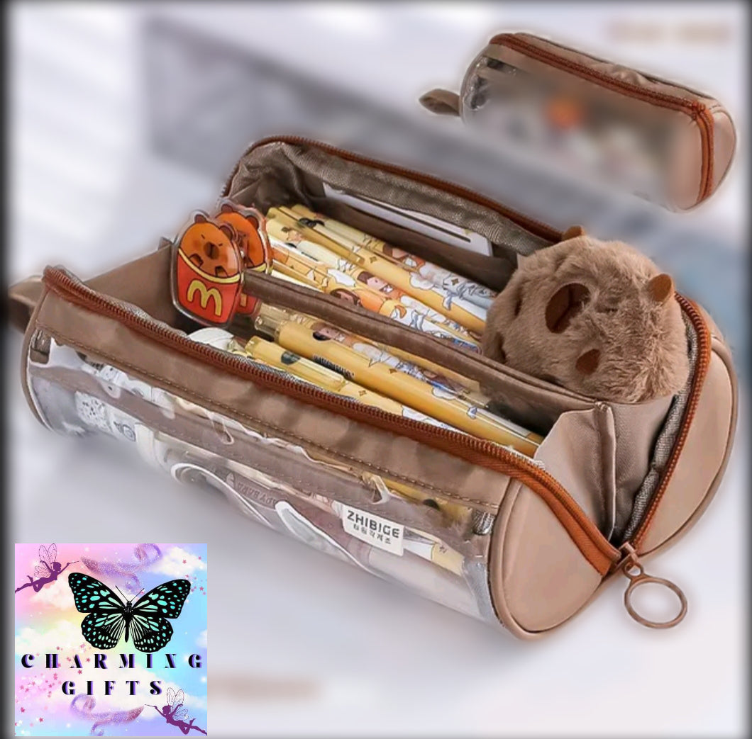 Transparent Pencil Case Creative Simple and Multifunctional Primary and Secondary School Student Stationery Pencil Case