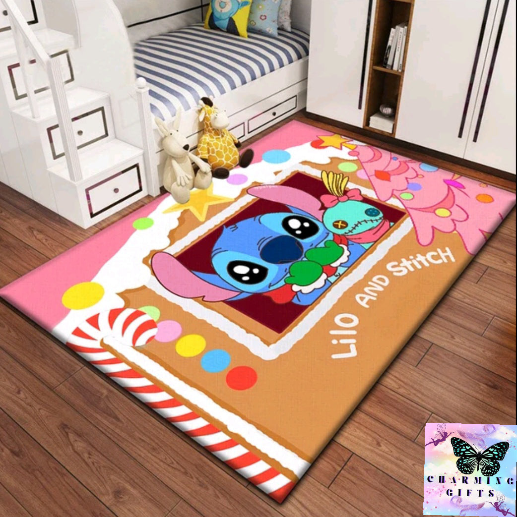 Lilo & StitchCarpet for children, rugs for children's bedroom.Living room floor mat Kitchen mat Mat,bedroom decor,outdoor rug