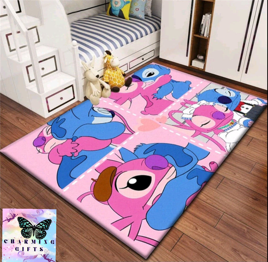 Lilo & StitchCarpet for children, rugs for children's bedroom.Living room floor mat Kitchen mat Mat,bedroom decor,outdoor rug