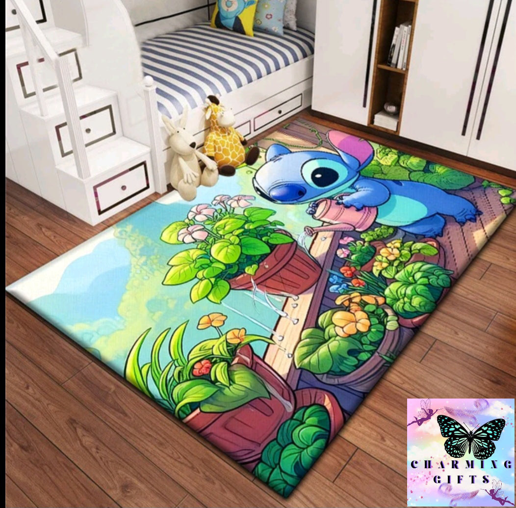 Lilo & StitchCarpet for children, rugs for children's bedroom.Living room floor mat Kitchen mat Mat,bedroom decor,outdoor rug