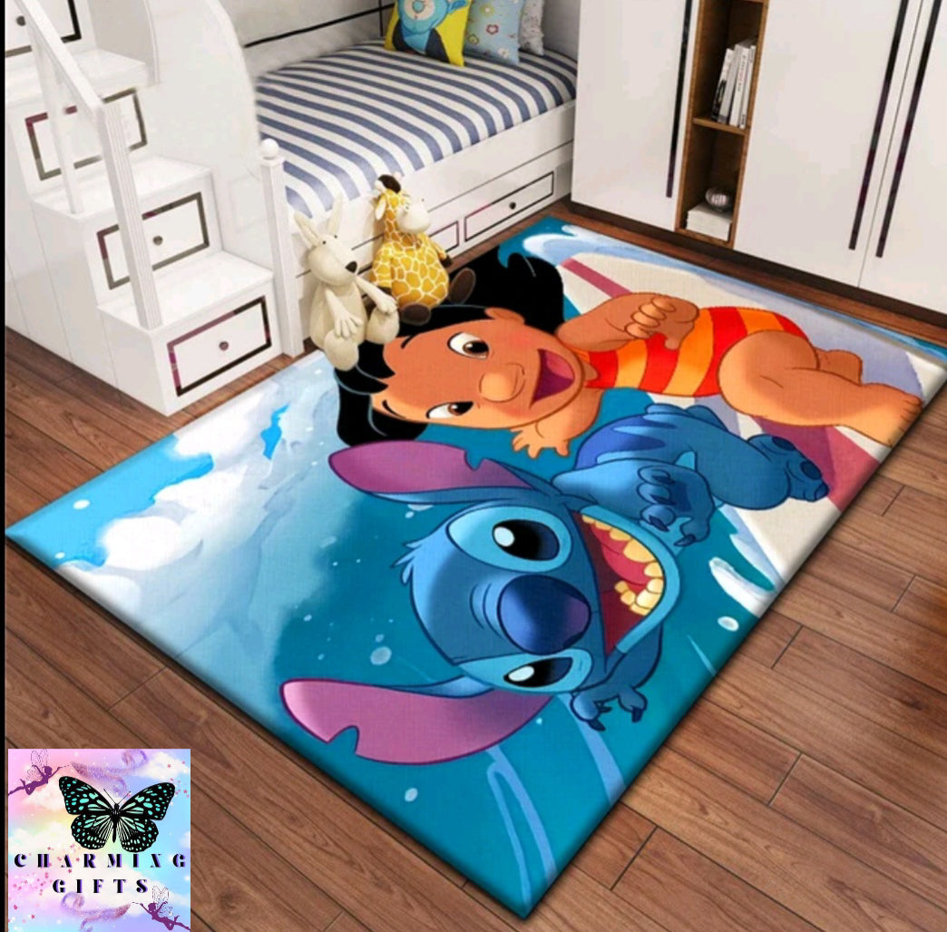 Lilo & StitchCarpet for children, rugs for children's bedroom.Living room floor mat Kitchen mat Mat,bedroom decor,outdoor rug