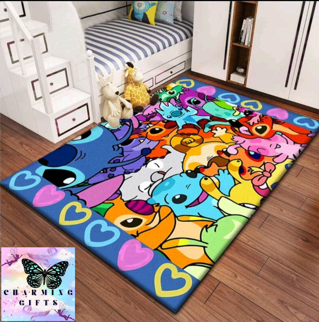 Lilo & StitchCarpet for children, rugs for children's bedroom.Living room floor mat Kitchen mat Mat,bedroom decor,outdoor rug