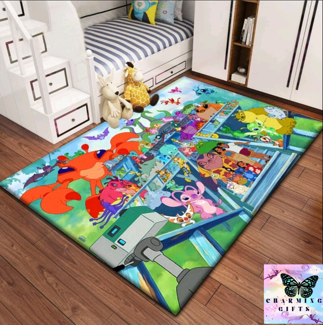 Lilo & StitchCarpet for children, rugs for children's bedroom.Living room floor mat Kitchen mat Mat,bedroom decor,outdoor rug