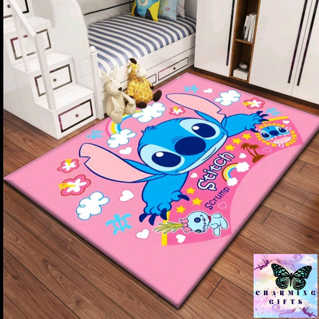 Lilo & StitchCarpet for children, rugs for children's bedroom.Living room floor mat Kitchen mat Mat,bedroom decor,outdoor rug