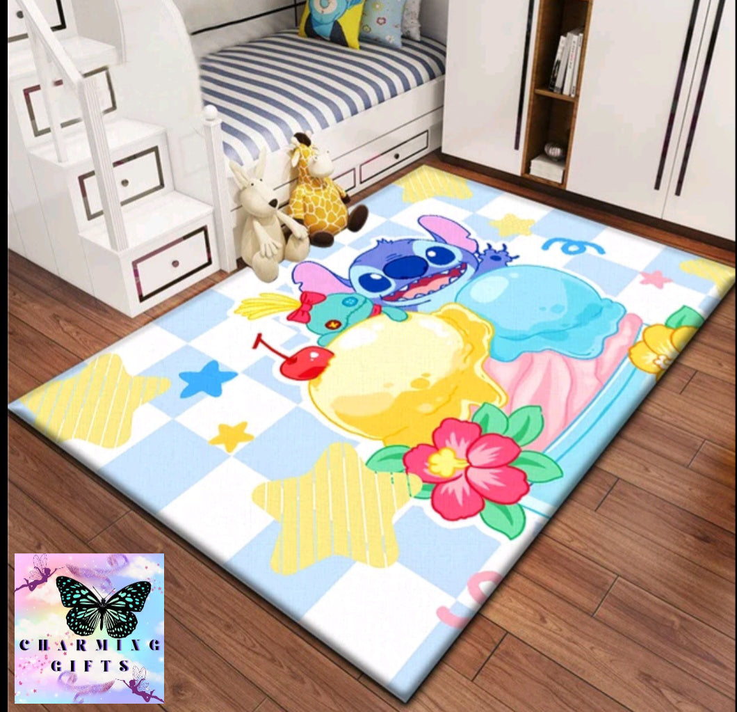 Lilo & StitchCarpet for children, rugs for children's bedroom.Living room floor mat Kitchen mat Mat,bedroom decor,outdoor rug