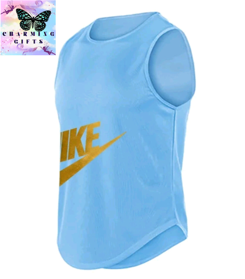 Summer Fashion Gym Vest For Men Sports Fitness Bodybuilding Sleeveless Tank Top Quick-drying Mesh Running Tank Top Men Clothing