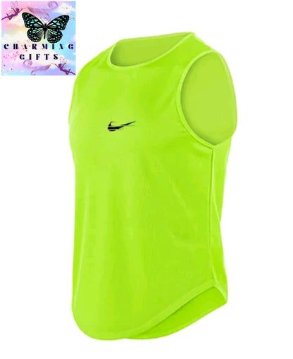 Summer Fashion Gym Vest For Men Sports Fitness Bodybuilding Sleeveless Tank Top Quick-drying Mesh Running Tank Top Men Clothing