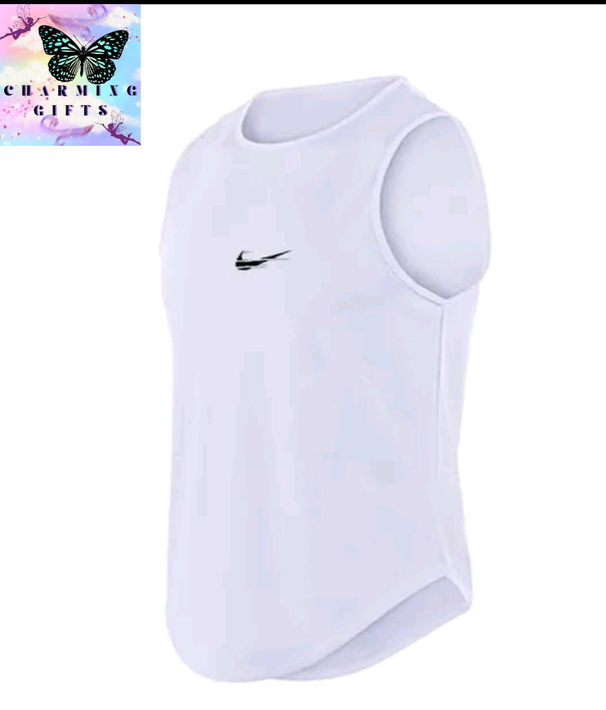 Summer Fashion Gym Vest For Men Sports Fitness Bodybuilding Sleeveless Tank Top Quick-drying Mesh Running Tank Top Men Clothing