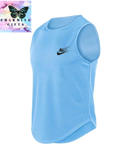 Summer Fashion Gym Vest For Men Sports Fitness Bodybuilding Sleeveless Tank Top Quick-drying Mesh Running Tank Top Men Clothing