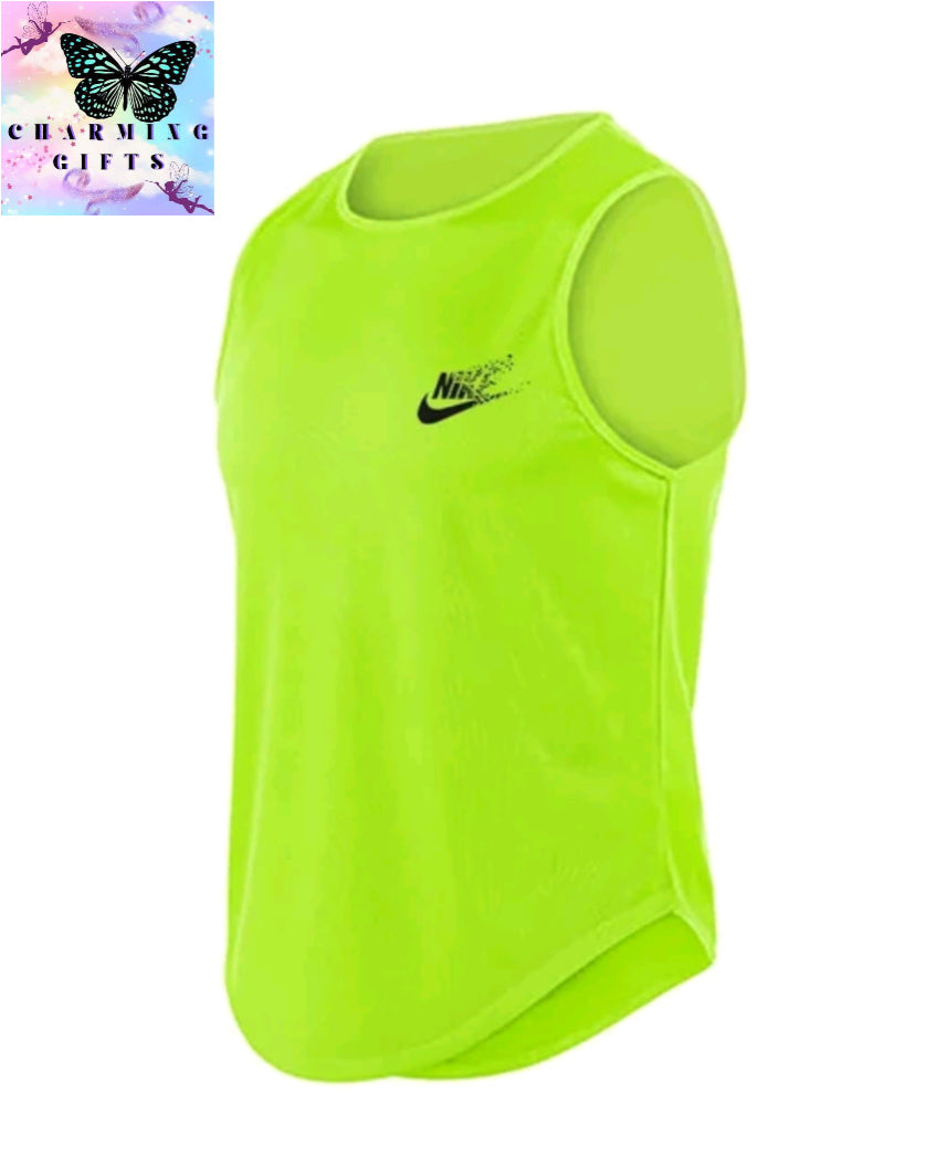 Summer Fashion Gym Vest For Men Sports Fitness Bodybuilding Sleeveless Tank Top Quick-drying Mesh Running Tank Top Men Clothing