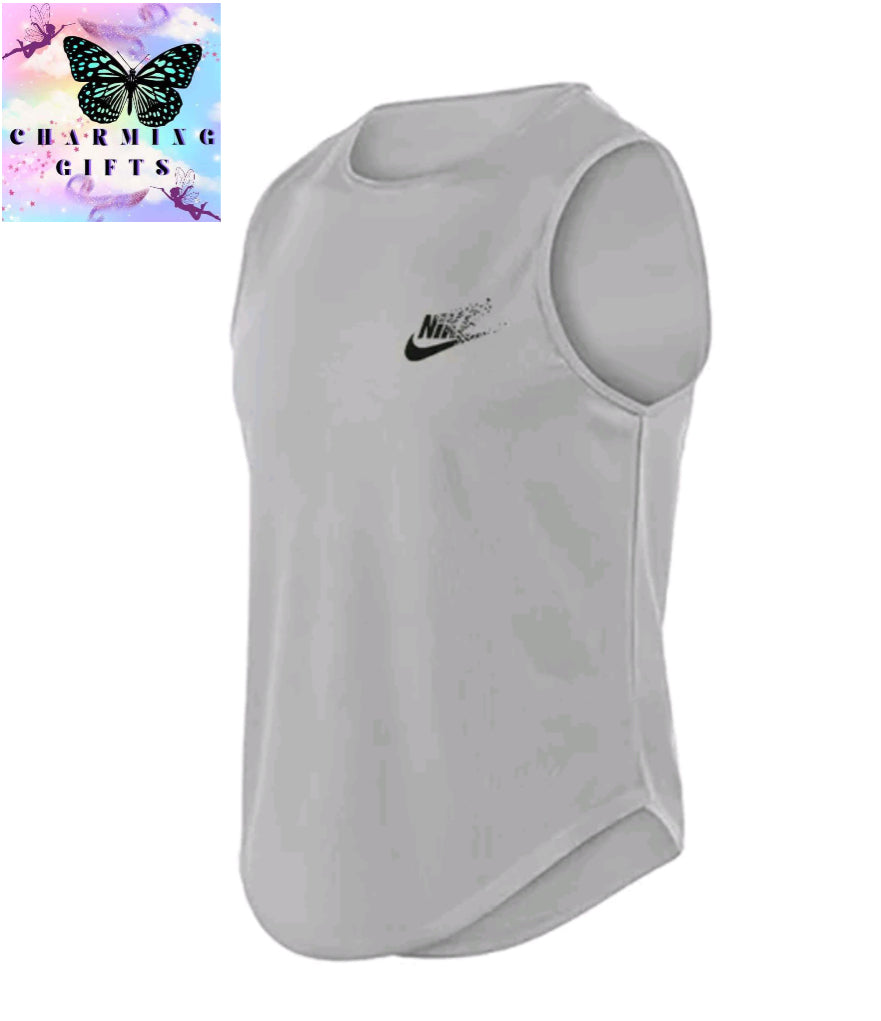 Summer Fashion Gym Vest For Men Sports Fitness Bodybuilding Sleeveless Tank Top Quick-drying Mesh Running Tank Top Men Clothing