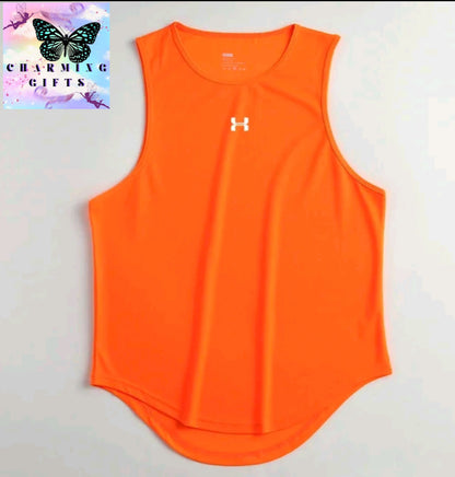 Summer Men's Mesh Bodybuilding Tank Tops Quick Dry Fitness Sports Vest Basketball Sleeveless Shirt Fitness Brand Printed Vest