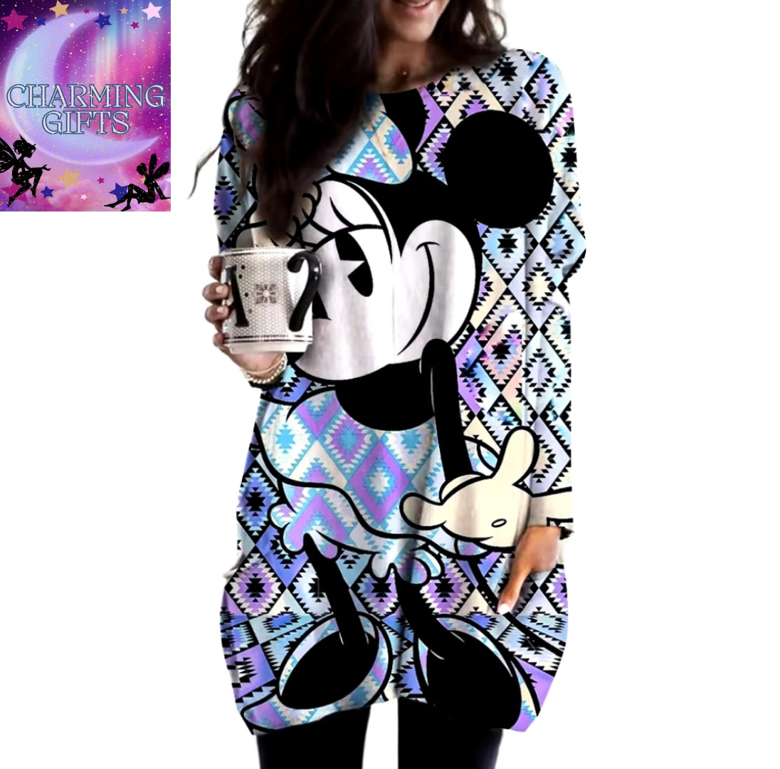 Minnie mouse long sleeve pocket jumpers