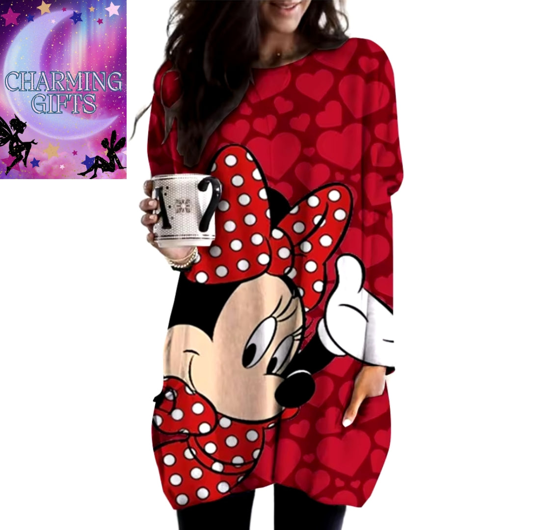 Minnie mouse long pocket jumper
