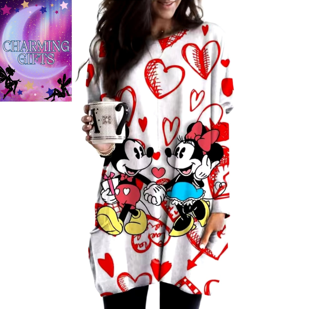 Micky and minnie long pocket jumpers