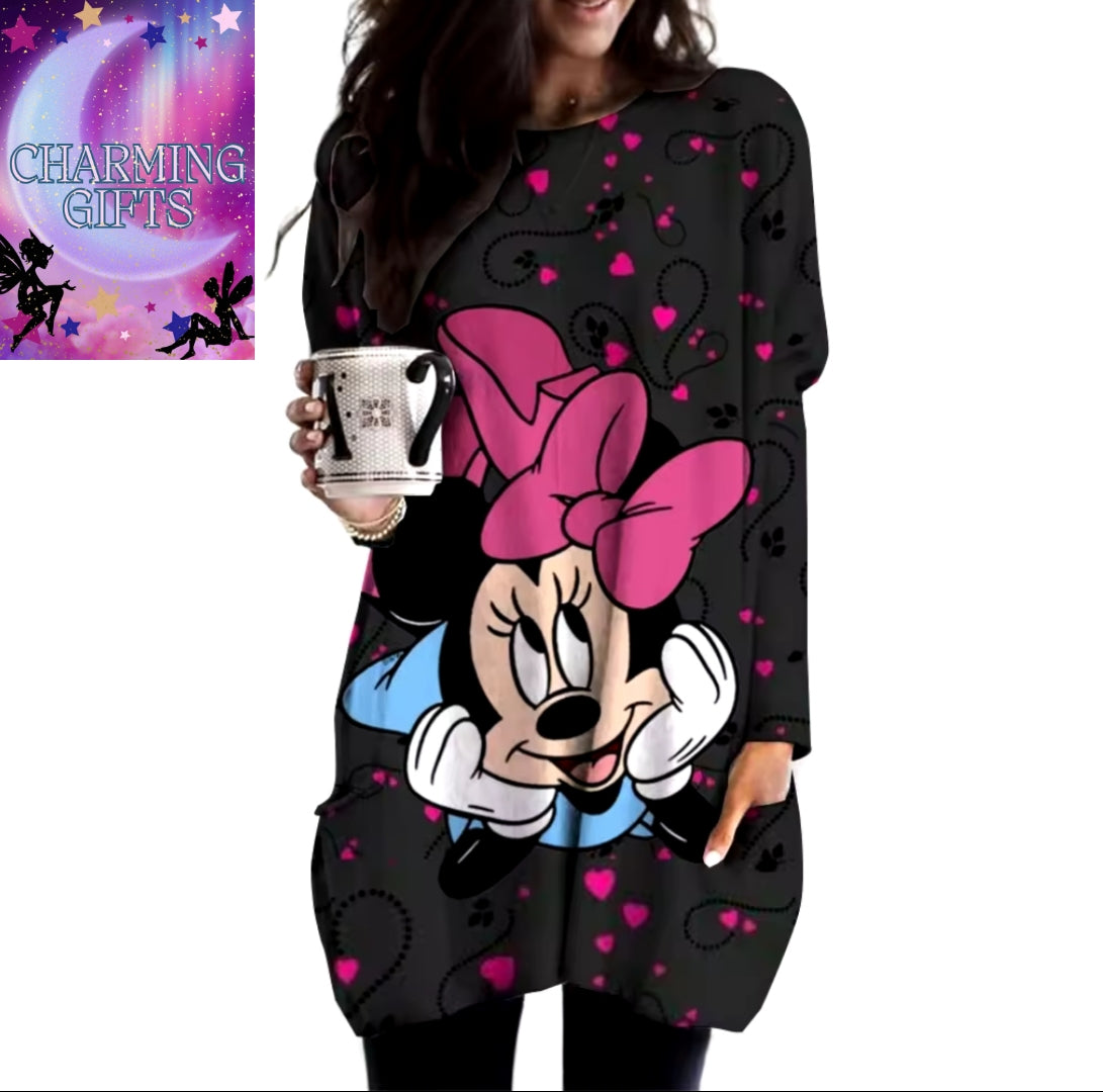 Minnie mouse long pocket jumper