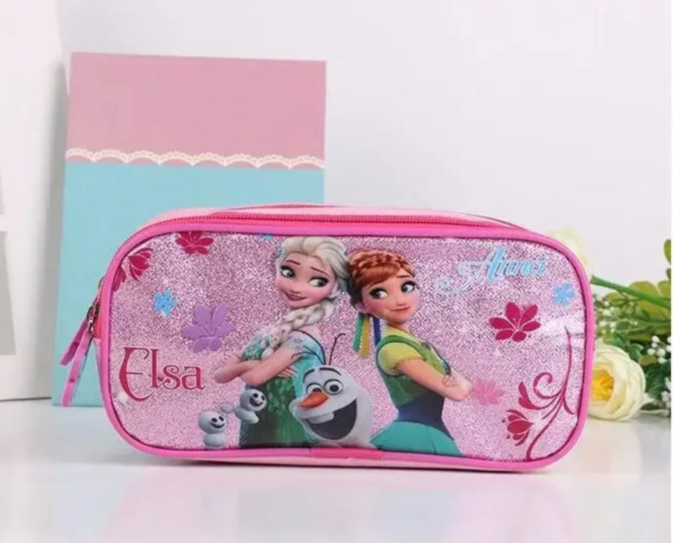 3pcs princess Disney children backpack lunch Elsa bag pencil cartoon case Frozen handbag girl boy gift bag for school student