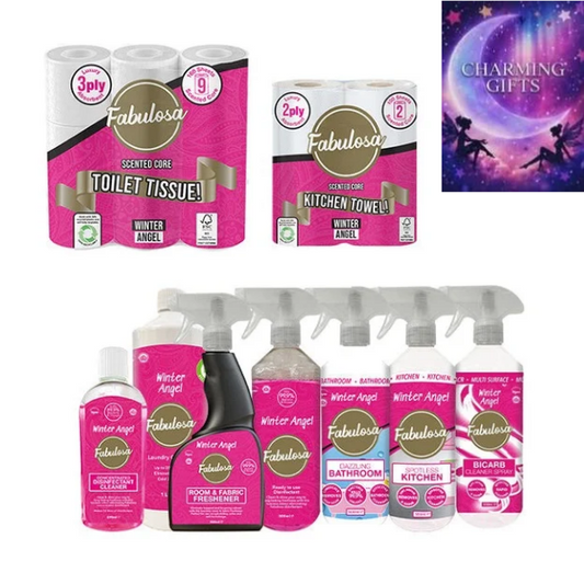 Fabulosa Ultimate Winter Angel Fragranced General Household Cleaning Scented Mega Bundle