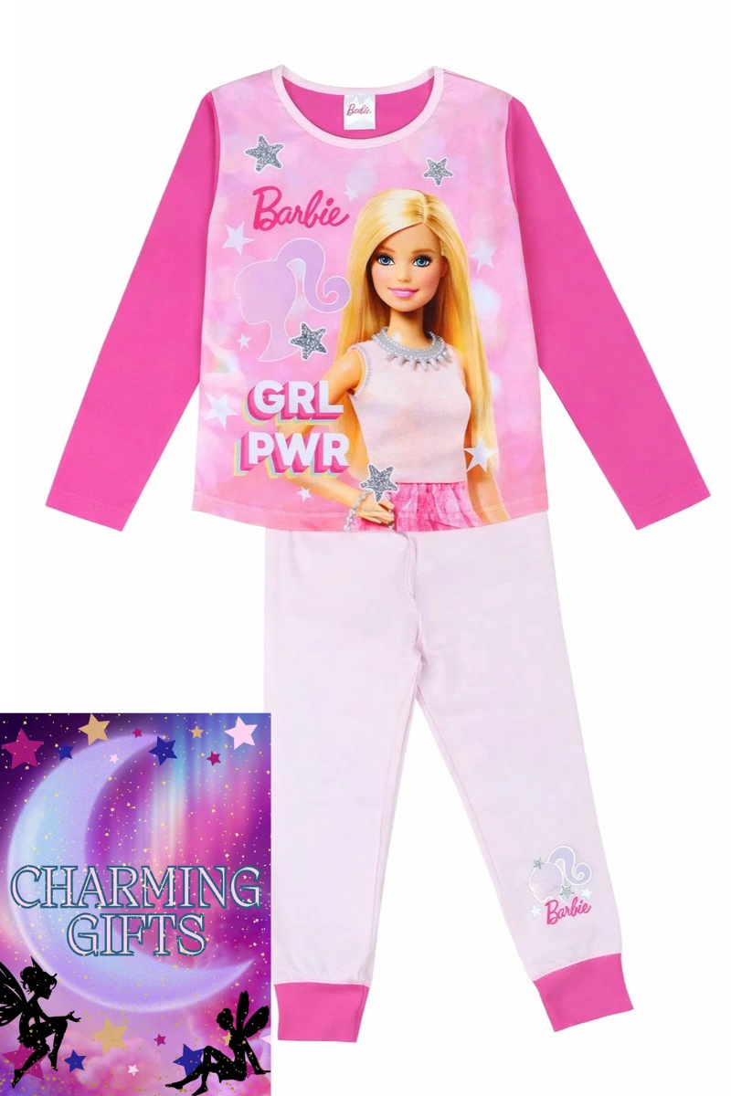 Girls Barbie Pyjamas Long Sleeved pyjamas