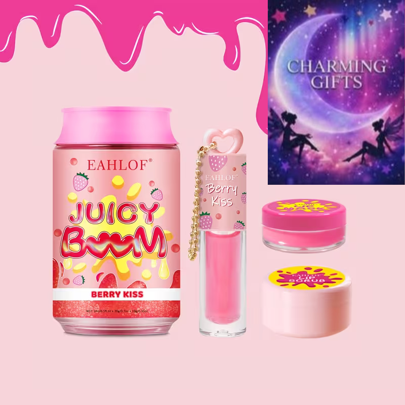 3pcs Lip Oil, Lip Mask & Scrub Gift Set