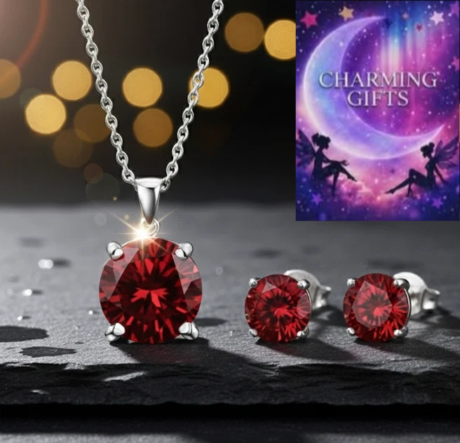 925 Sterling Silver Necklace and Earrings Set