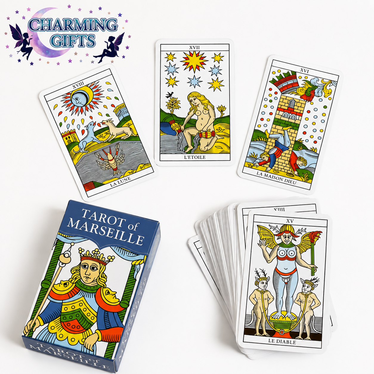 Tarot of Marseilles English 78 Cards